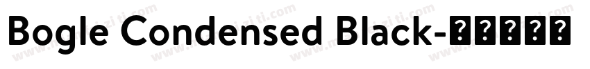 Bogle Condensed Black字体转换